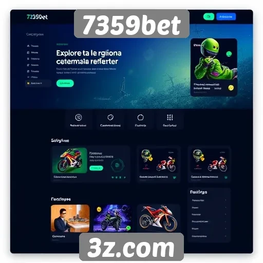 Interfaces e design do site 7359bet em foco