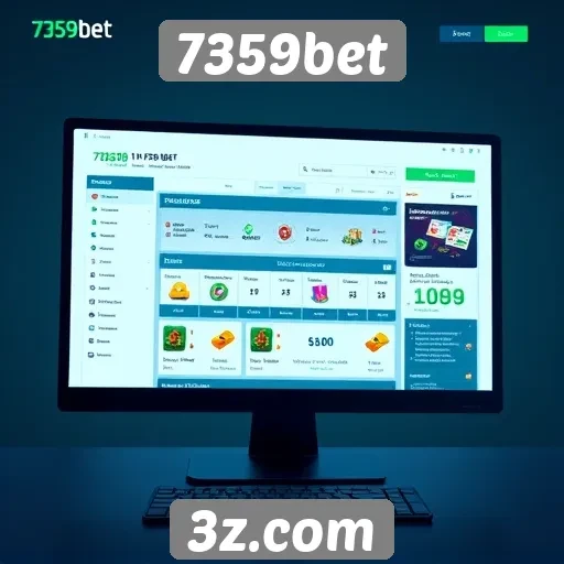 Análise da interface do usuário do site 7359bet